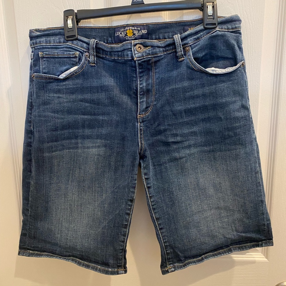 Lucky brand Bermuda jean shorts. Size 12